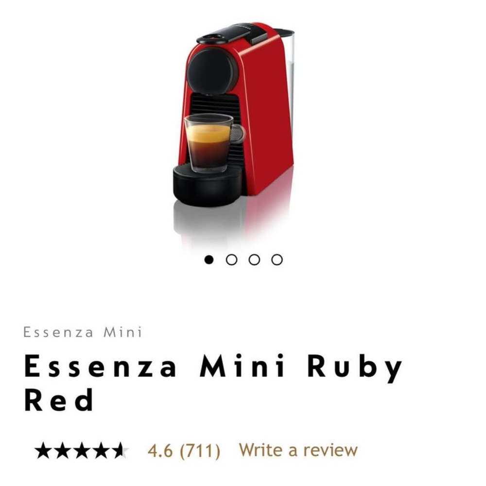 Nespresso Essenza Mini in Ruby Red